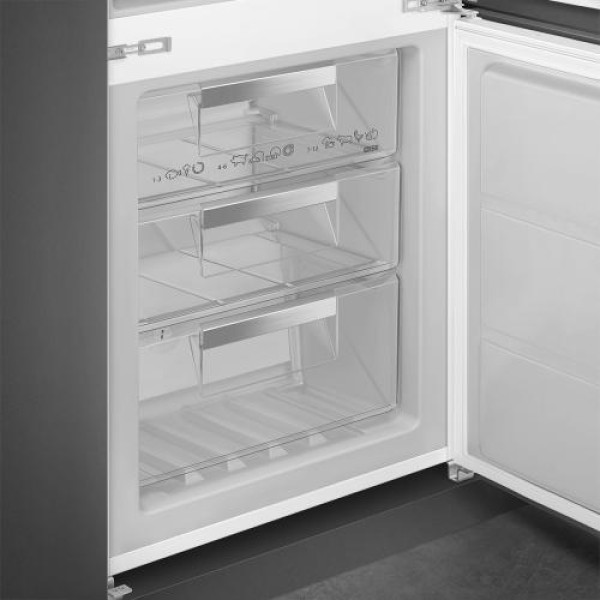 Külmik smeg, integreeritav, 178 cm, 186/62 l, 34 db, puutetundlik, total nofrost, valge