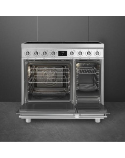 Elektripliit smeg classic, 90 cm, 5 x induktsioon, 2x elektriahi, aurupuhastus, rv teras-foto2