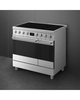 Elektripliit smeg classic, 90 cm, 5 x induktsioon, 2x elektriahi, aurupuhastus, rv teras-foto4