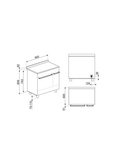Elektripliit smeg, 5 x induktsioon, 2 x elektriahi, pürolüüs, 90cm, must-foto5