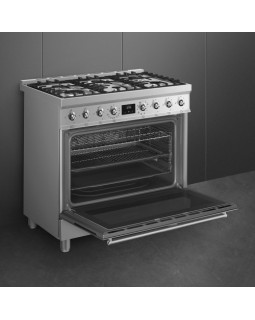 Gaasipliit smeg classic, elektriahi, aurupuhastus, 90 cm, rv teras-foto5