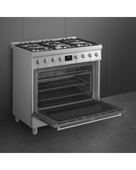 Gaasipliit smeg classic, elektriahi, aurupuhastus, 90 cm, rv teras-foto5