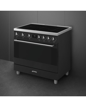 Elektripliit smeg, 5x induktsioon, elektriahi, 90cm, matt must-foto4