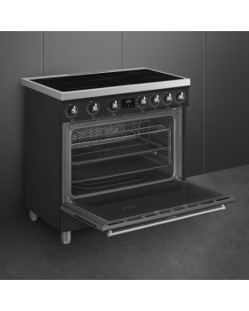 Elektripliit smeg, 5x induktsioon, elektriahi, 90cm, matt must-foto5