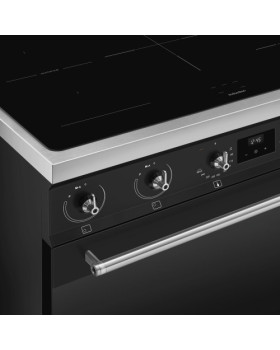 Elektripliit smeg, 5x induktsioon, elektriahi, 90cm, matt must-foto7