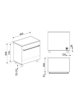 Elektripliit smeg, 5x induktsioon, elektriahi, 90cm, rv teras-foto8