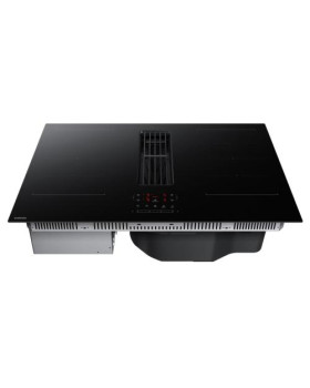 Õhupuhastiga pliidiplaat samsung, 80 cm, 720 m3/h, 68db, flex keeduala, lõigatud servad, matt must-foto2