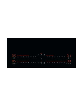 Õhupuhastiga pliidiplaat aeg, 4 x induktsioon, 80 cm, 630 m3/h, 64 db, faasitud servad, must-foto2