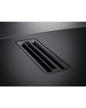 Õhupuhastiga pliidiplaat aeg, 4 x induktsioon, 80 cm, 630 m3/h, 64 db, faasitud servad, must-foto4