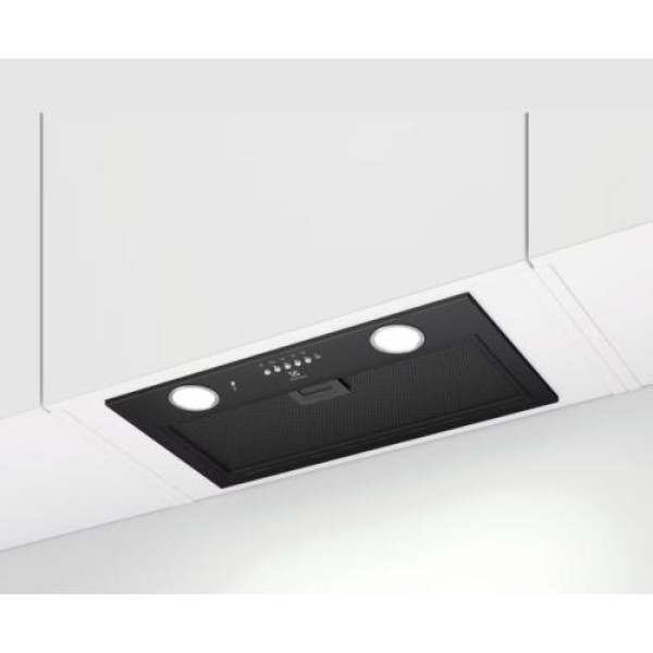 Õhupuhastaja electrolux, integreeritav, 53 cm, hob2hood, 600 m3/h, 66 db, must