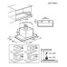 Õhupuhastaja electrolux, integreeritav, 53 cm, hob2hood, 600 m3/h, 66 db, must