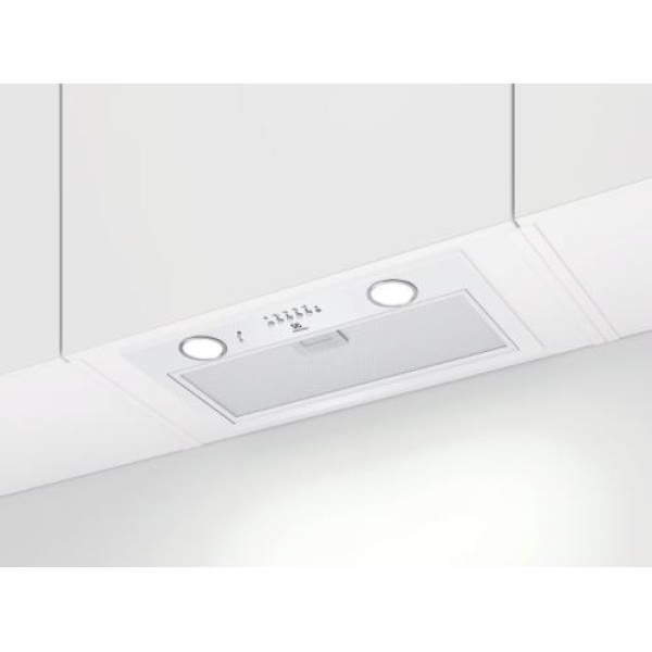 Õhupuhastaja electrolux, integreeritav, 53 cm, hob2hood, 600 m3/h, 66 db, valge Õhupuhastaja electrolux, integreeritav, 53 cm, hob2hood, 600 m3/h, 66 db, valge