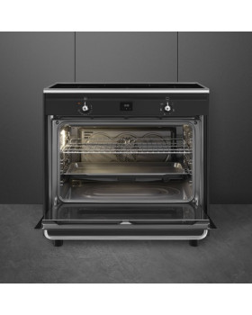 Elektripliit smeg classic, 90 cm, 4 x induktsioon,  elektriahi, aurupuhastus, antrasiit-foto2