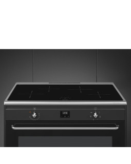 Elektripliit smeg classic, 90 cm, 4 x induktsioon, elektriahi, aurupuhastus, antrasiit-foto6