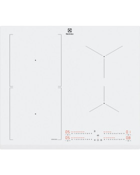 Pliidiplaat electrolux, 4 x induktsioon, 60 cm, valge, faasitud esiserv