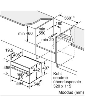 Kompakt mikro-kombiahi bosch, 45 l, valge-foto5