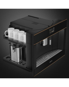 Kohvimasin dolce stil novo smeg, integreeritav, täisautomaatne, must klaas/vask-foto4