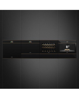 Kohvimasin dolce stil novo smeg, integreeritav, täisautomaatne, must klaas/vask-foto5