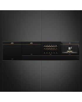 Kohvimasin dolce stil novo smeg, integreeritav, täisautomaatne, must klaas/vask-foto5