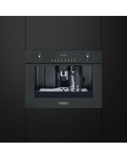 Espresso kohvimasin smeg, int., automaatne piimavahustaja, colonial/cortina, antratsiit-foto2