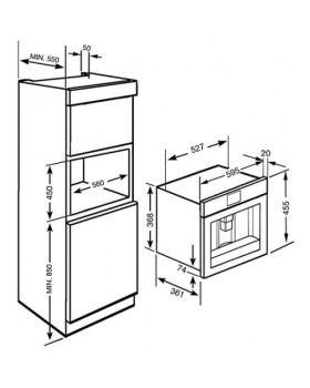 Espresso kohvimasin smeg, int., automaatne piimavahustaja, colonial/cortina, antratsiit-foto3