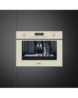 Espresso kohvimasin smeg, int., automaatne piimavahustaja, colonial/cortina, kreem-foto2