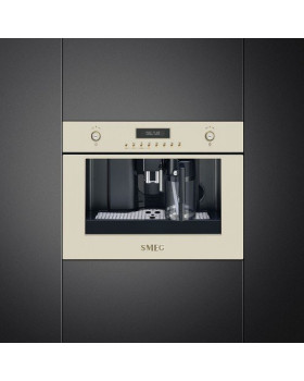 Espresso kohvimasin smeg, int., automaatne piimavahustaja, colonial/cortina, kreem-foto2