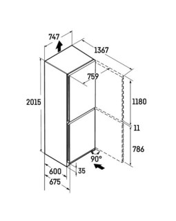 Külmik liebherr, 201,5 cm, 348/138 l, 35 db, puutejuhtimine, nofrost, must-foto8