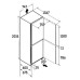 Külmik liebherr, 201,5 cm, 348/138 l, 35 db, puutejuhtimine, nofrost, must