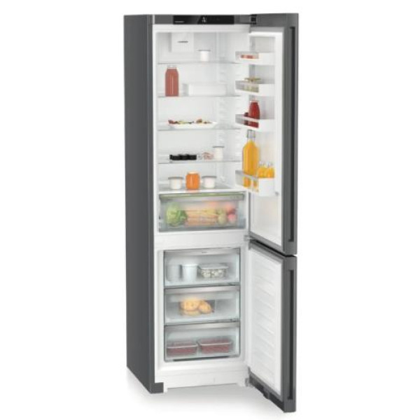Külmik liebherr comfort, 201 cm, 268/103 l, 35 db, nofrost, puutetundlik, tumehall