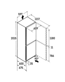 Külmik liebherr comfort, 201 cm, 268/103 l, 35 db, nofrost, puutetundlik, tumehall-foto8
