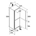 Külmik liebherr comfort, 201 cm, 268/103 l, 35 db, nofrost, puutetundlik, tumehall