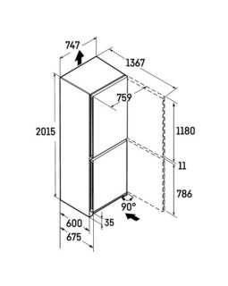 Külmik liebherr, 201,5 cm, 348/138 l, 35 db, puutejuhtimine, nofrost, rv-teras-foto8