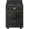 Gaasipliit smeg colonial, 4 x gaas, elektriahi, aurupuhastus, 60 cm, antratsiit