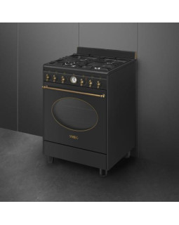 Gaasipliit smeg colonial, 4 x gaas, elektriahi, aurupuhastus, 60 cm, antratsiit-foto2