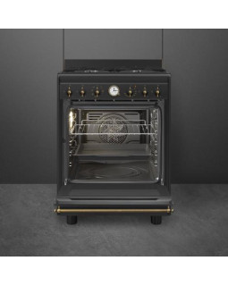 Gaasipliit smeg colonial, 4 x gaas, elektriahi, aurupuhastus, 60 cm, antratsiit-foto3