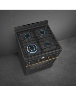 Gaasipliit smeg colonial, 4 x gaas, elektriahi, aurupuhastus, 60 cm, antratsiit-foto4