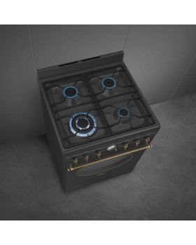 Gaasipliit smeg colonial, 4 x gaas, elektriahi, aurupuhastus, 60 cm, antratsiit-foto4