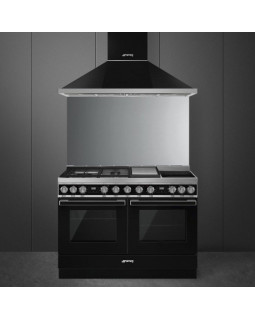 Pliit smeg portofino, 3 x gaas + 2 x induktsioon + grillplaat, 2 x elektriahi, 120 cm, must-foto2