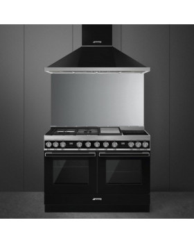 Pliit smeg portofino, 3 x gaas + 2 x induktsioon + grillplaat, 2 x elektriahi, 120 cm, must-foto2