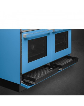 Pliit smeg portofino, 3 x gaas + 2 x induktsioon + grillplaat, 2 x elektriahi, 120 cm, türkiis-foto7