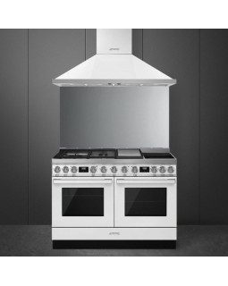 Pliit smeg portofino, 3 x gaas + 2 x induktsioon + grillplaat, 2 x elektriahi, 120 cm, valge-foto2
