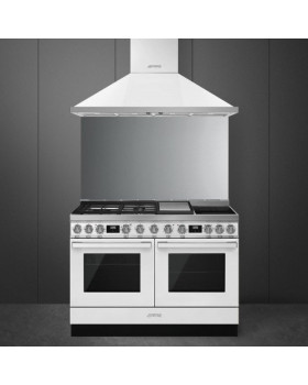 Pliit smeg portofino, 3 x gaas + 2 x induktsioon + grillplaat, 2 x elektriahi, 120 cm, valge-foto2