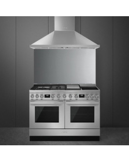 Pliit smeg portofino, 3 x gaas + 2 x induktsioon + grillplaat, 2 x elektriahi, 120 cm, rv teras-foto2
