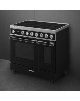 Induktsioonpliit smeg, portofino, 5 x induktsioon, 2 x elektriahi, 90 cm, aurupuhastus, must-foto10