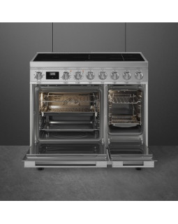 Induktsioonpliit smeg, portofino, 5 x induktsioon, 2 x elektriahi, 90 cm, aurupuhastus, rv teras-foto2