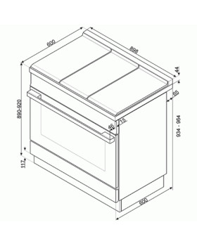 Gaasipliit smeg, portofino, 6 x gaas, elektriahi, 90 cm, pürolüüs, roheline-foto2