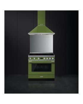 Induktsioonpliit smeg, portofino, 5 x induktsioon, elektriahi, 90 cm, pürolüüs, oliiviroheline-foto2