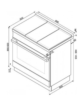 Induktsioonpliit smeg, portofino, 5 x induktsioon, elektriahi, 90 cm, pürolüüs, rv teras-foto3