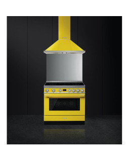 Induktsioonpliit smeg, portofino, 5 x induktsioon, elektriahi, 90 cm, pürolüüs, kollane-foto2